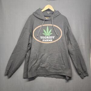 Tegridy Farms Hoodie South Park Graphic Sweatshirt Gray Pullover 2XL